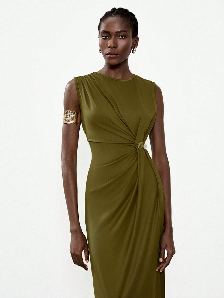 Rochie maxi SHEIN, verde