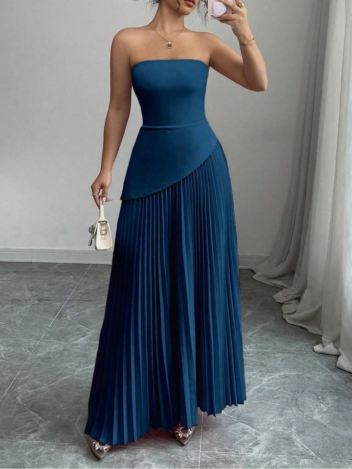 SHEIN maxi ruha, kék