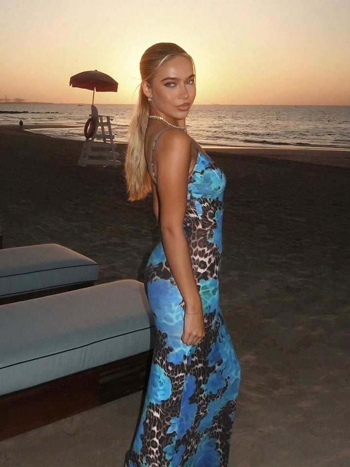 Rochie maxi SHEIN, mix culori