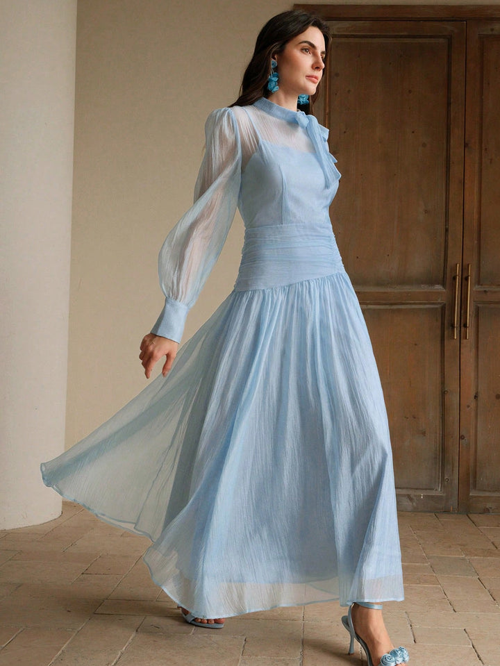 Rochie maxi SHEIN, albastru