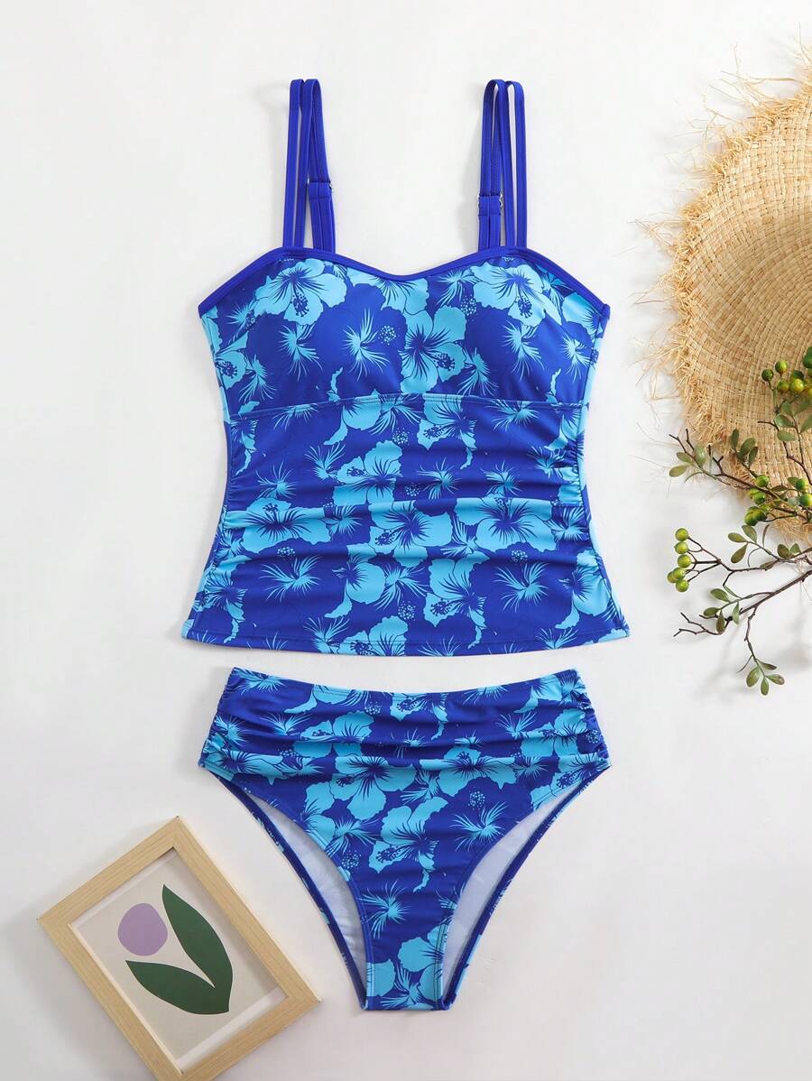 Costum de baie SHEIN, albastru