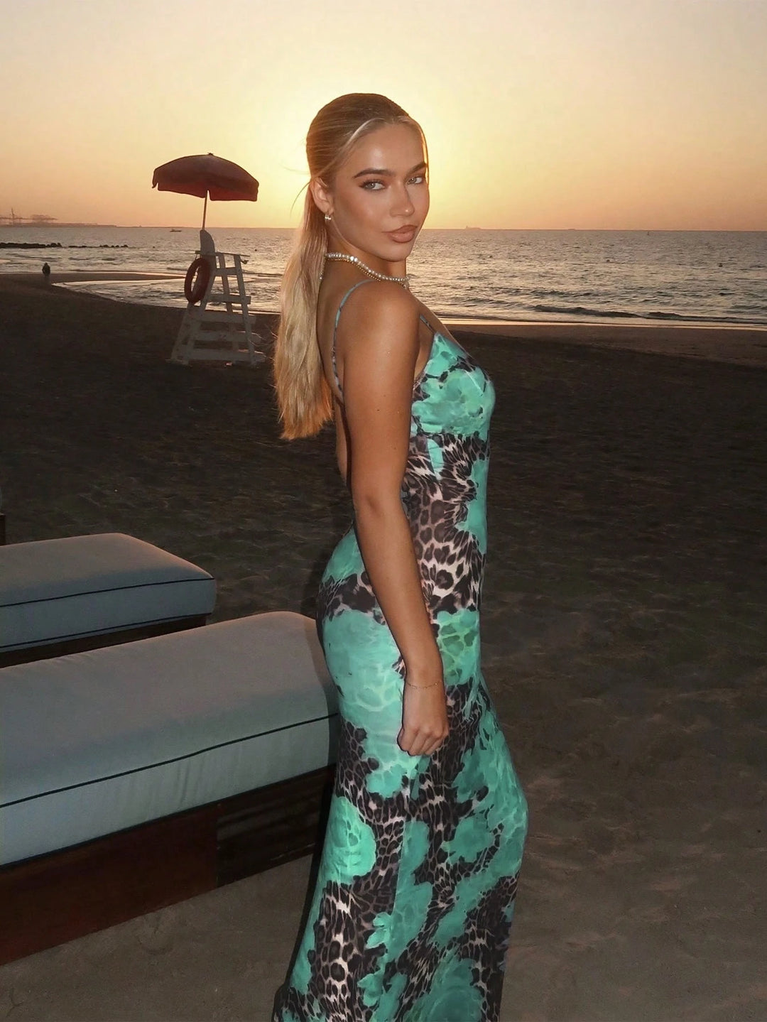 Rochie maxi SHEIN, mix culori