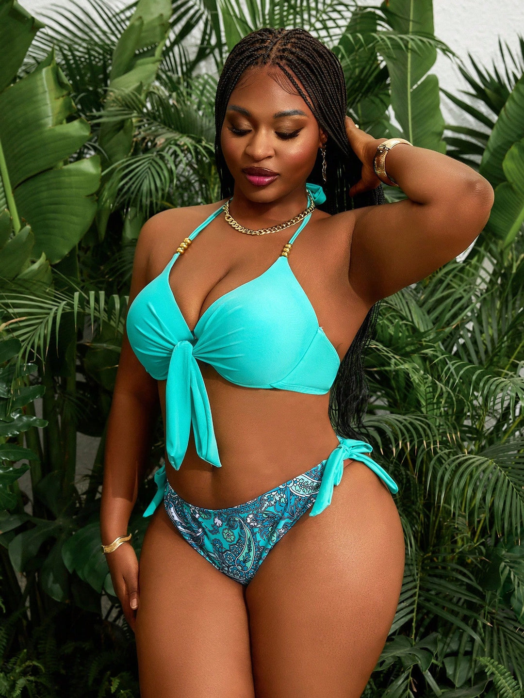 Set bikini de baie SHEIN, mix culori
