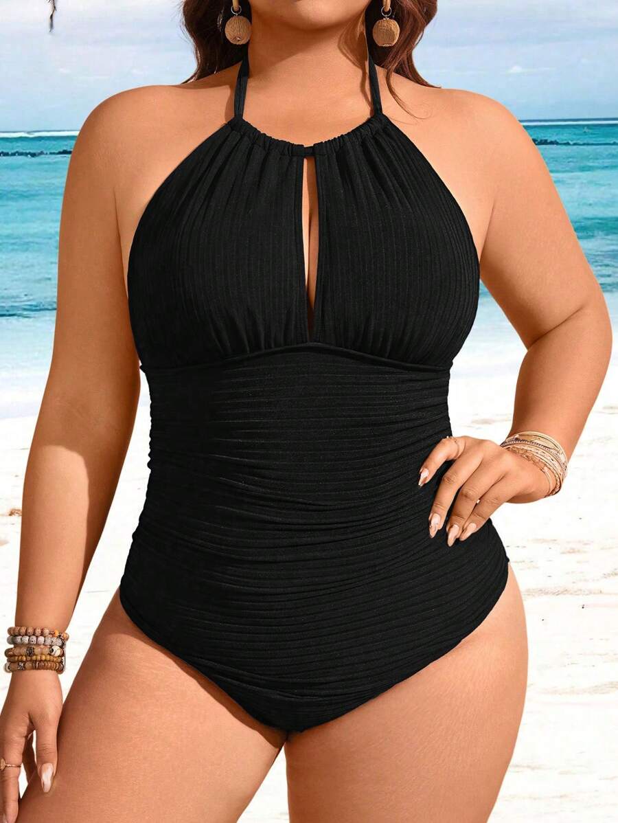 Costum de baie întreg SHEIN, negru
