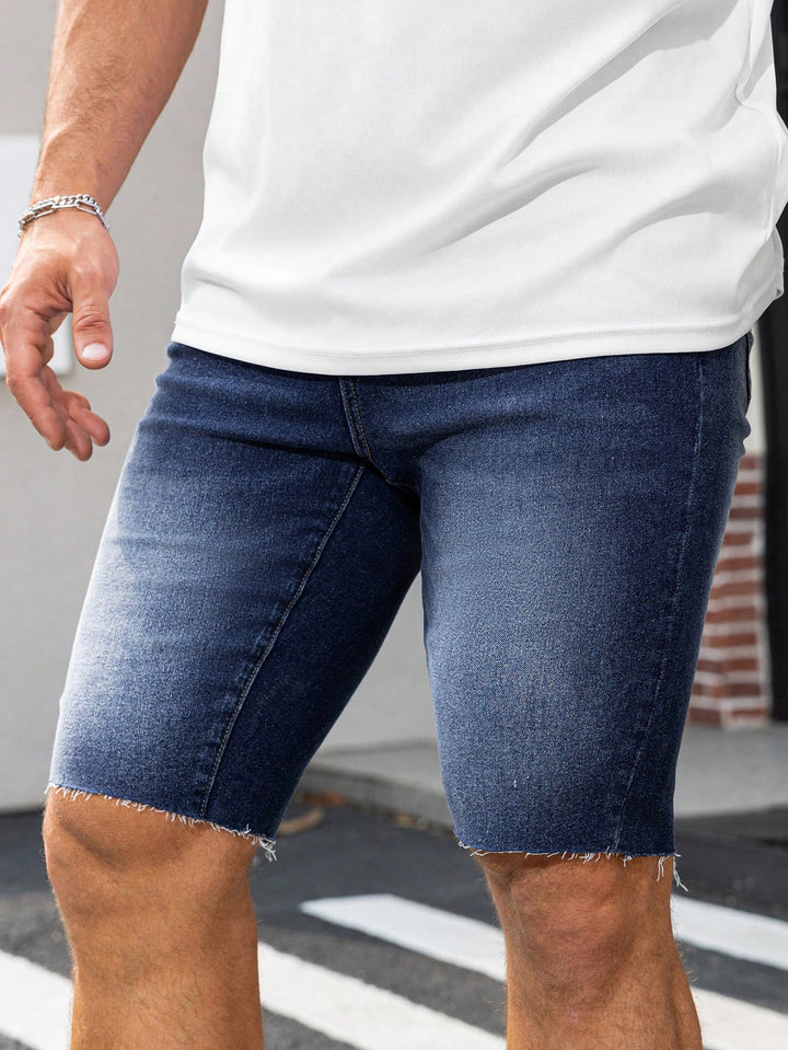Pantaloni scurți SHEIN, albastru