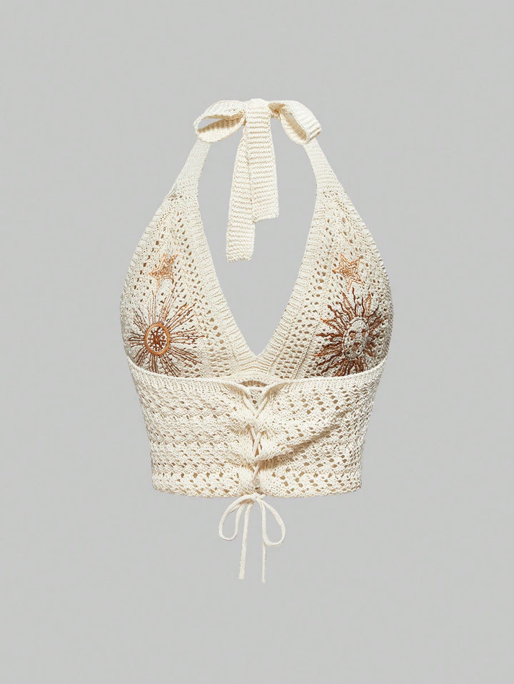 Top tricotat SHEIN, bej