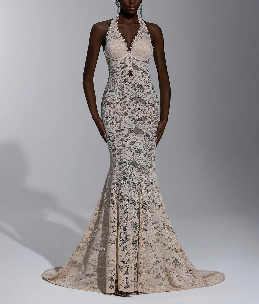 SHEIN maxi ruha, bézs