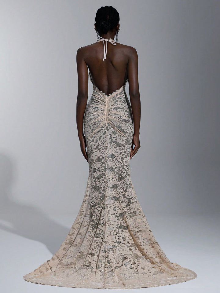 SHEIN maxi ruha, bézs