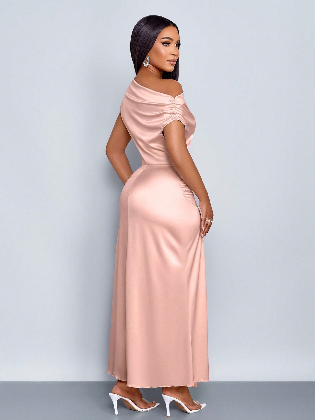SHEIN maxi ruha, rózsaszín