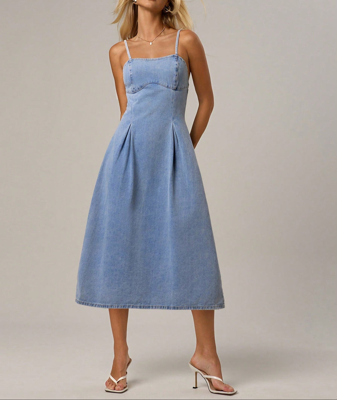 Rochie midi SHEIN, albastru