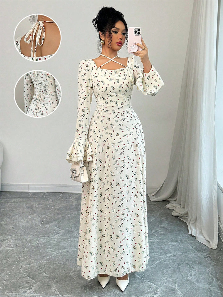Rochie maxi SHEIN, portocaliu
