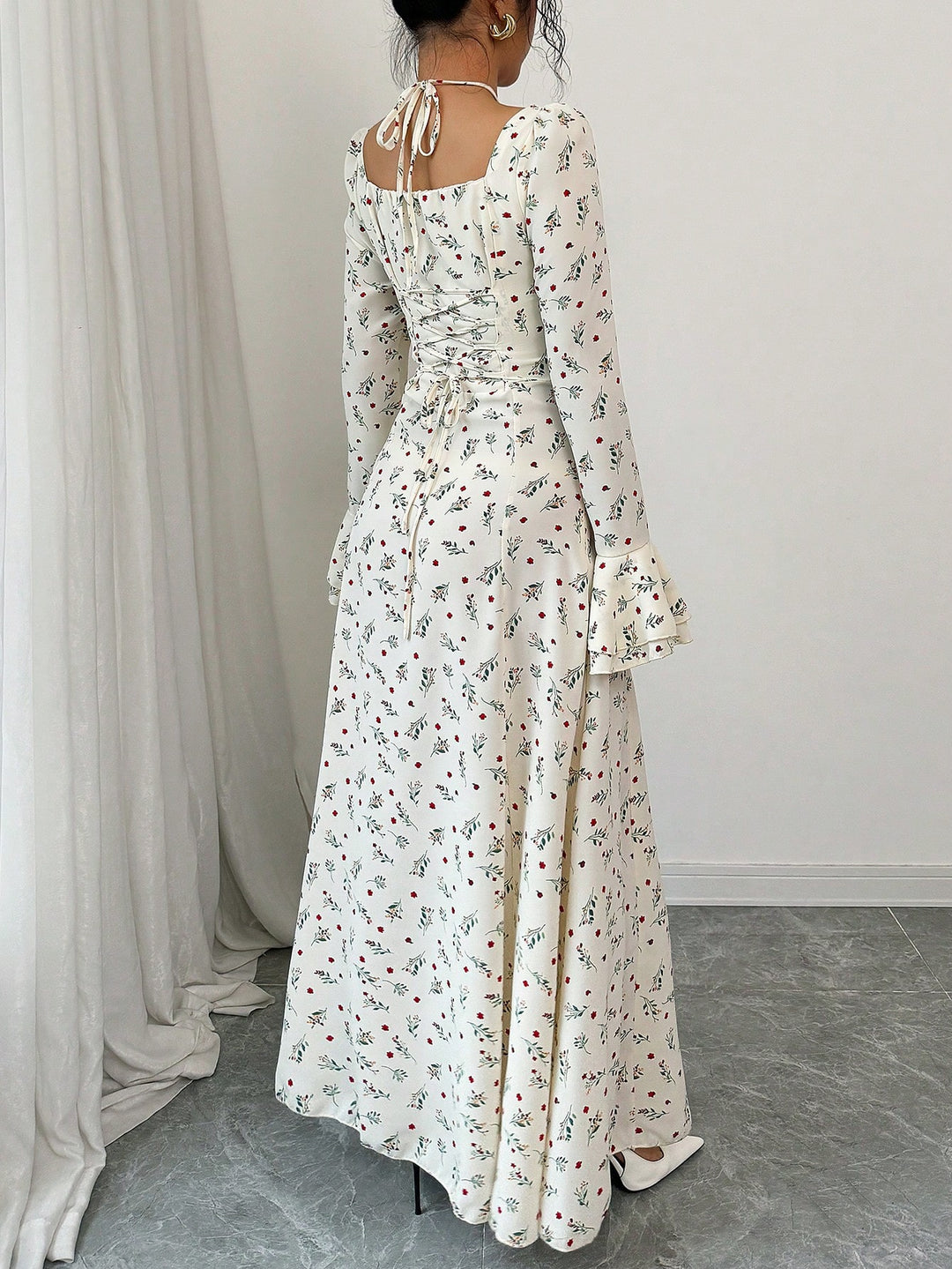 Rochie maxi SHEIN, portocaliu