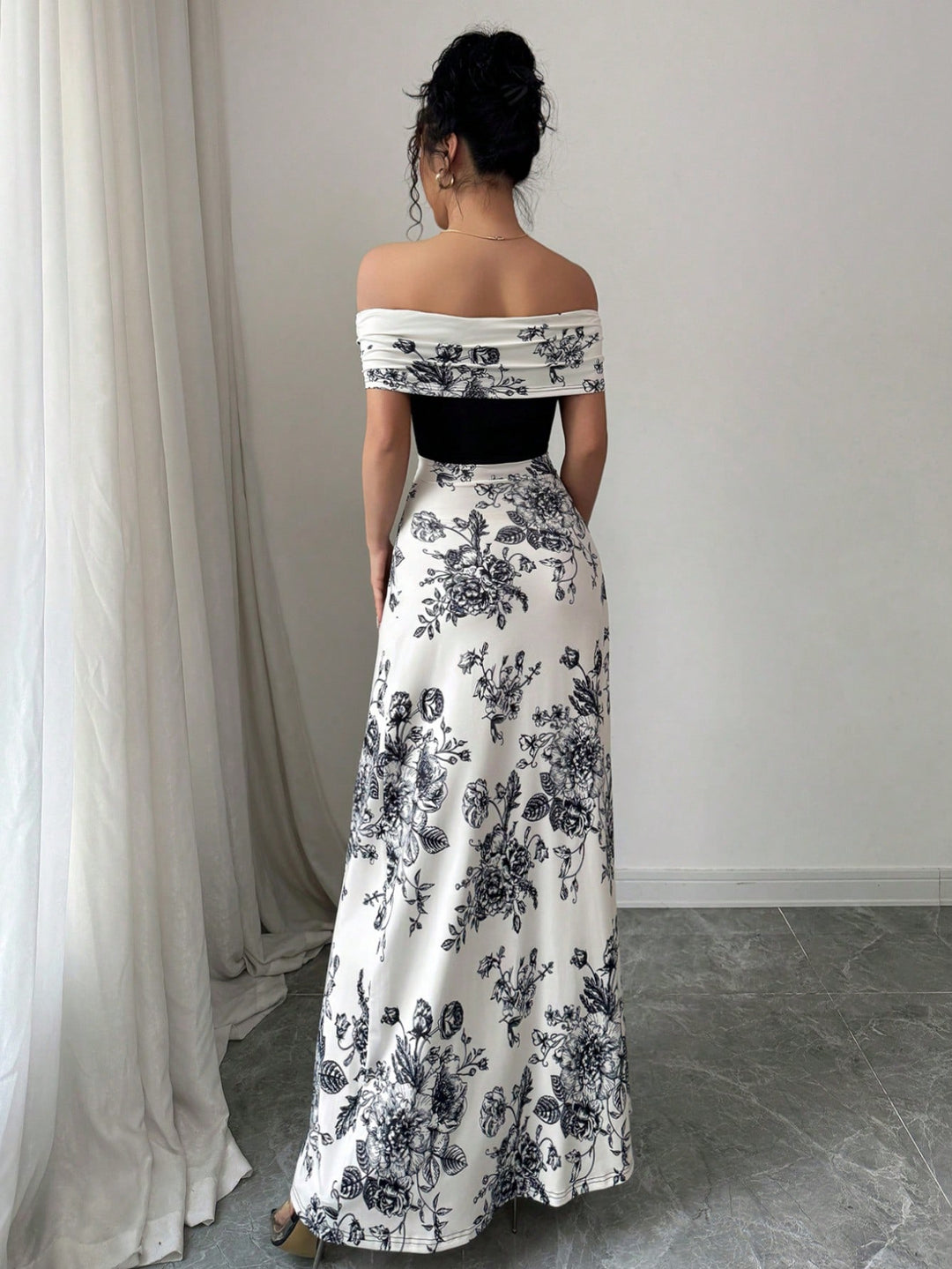 Rochie maxi SHEIN, mix culori