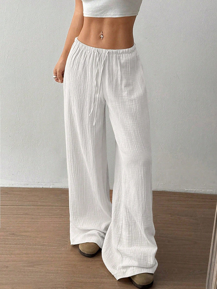 Pantaloni SHEIN, alb
