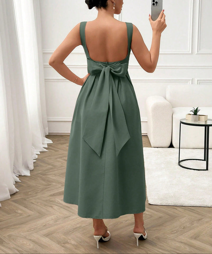 Shein maxi ruha, zöld
