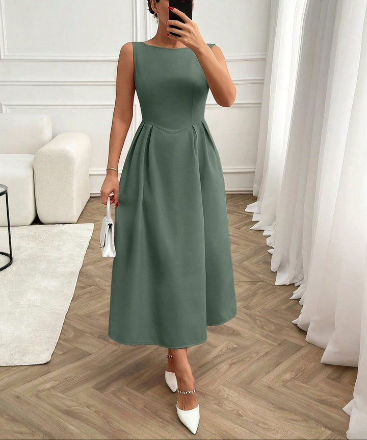 Shein maxi ruha, zöld