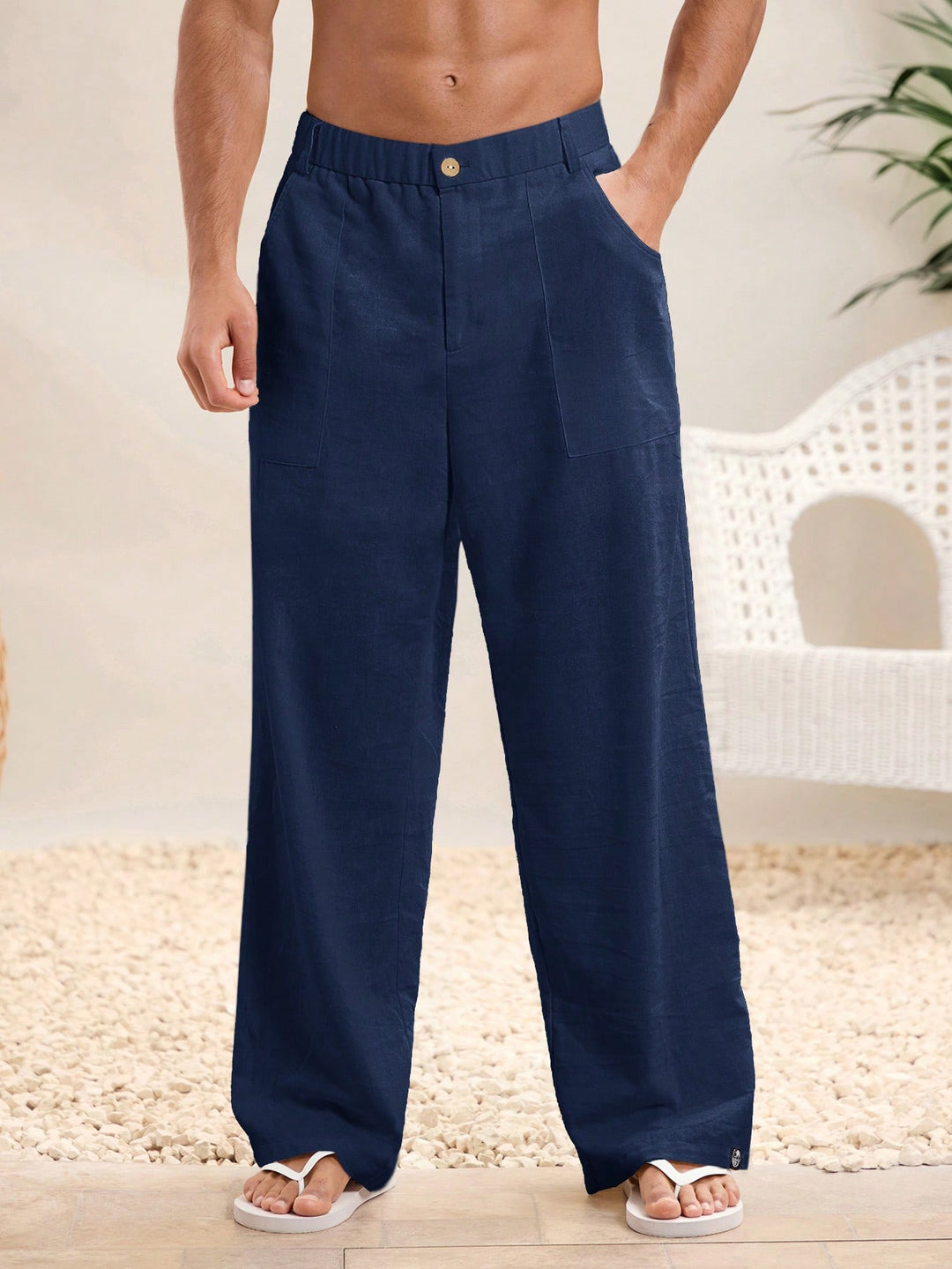 Pantalon SHEIN, albastru
