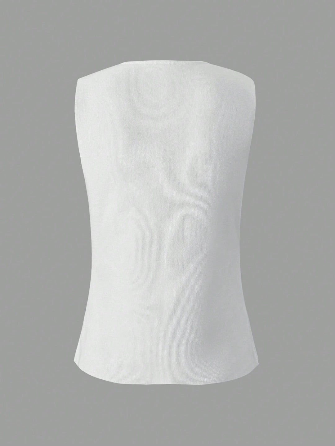 Vesta tricotată SHEIN, alb