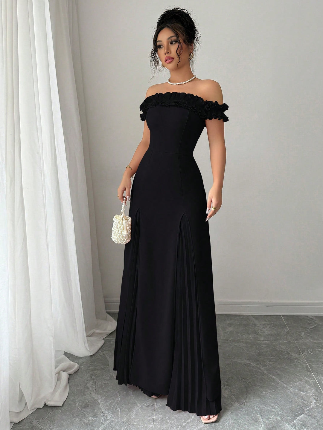 Rochie maxi SHEIN, negru