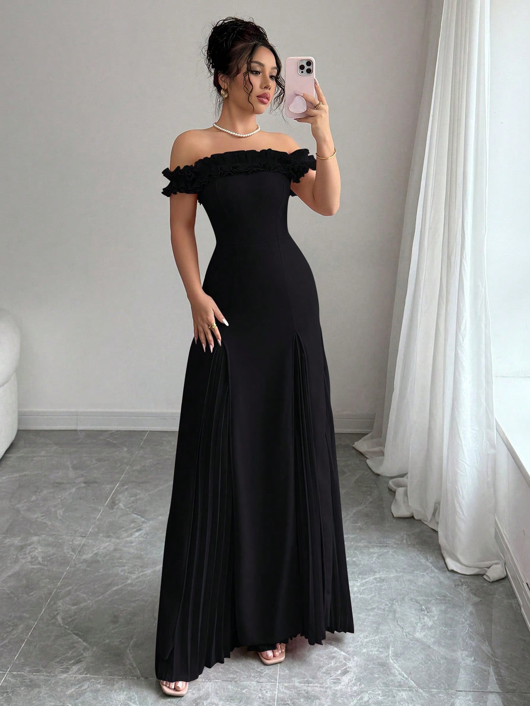 Rochie maxi SHEIN, negru