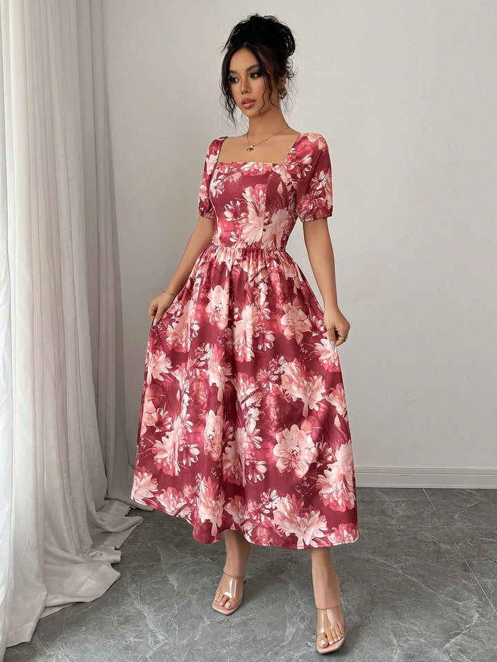 Rochie midi SHEIN, mix culori