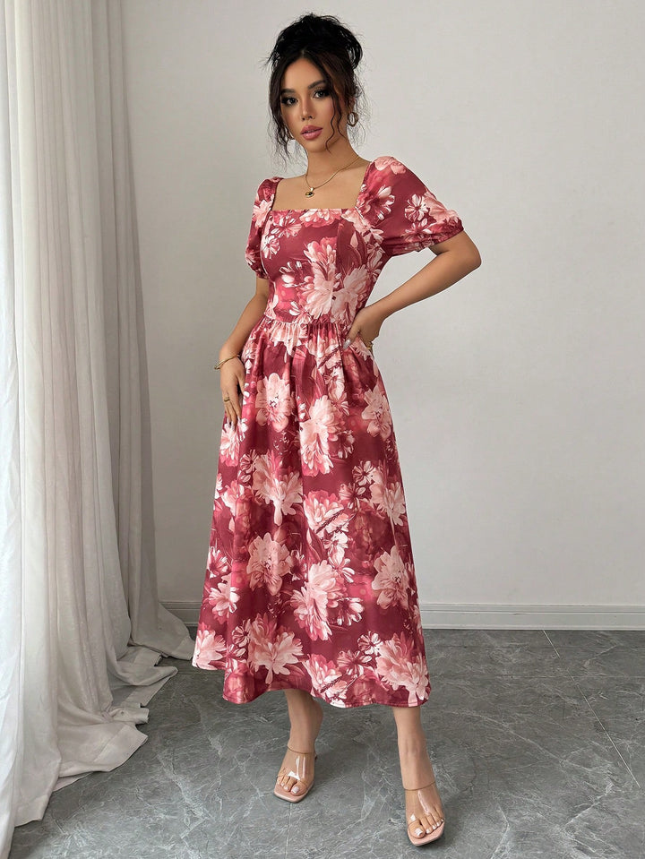 Rochie midi SHEIN, mix culori