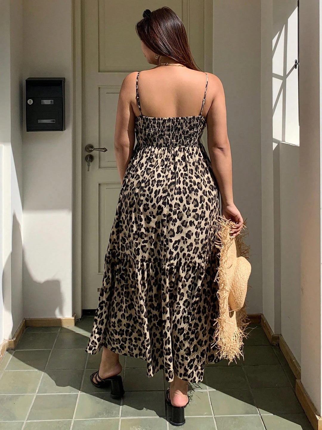 Shein Curve+ maxi ruha, vegyes színek