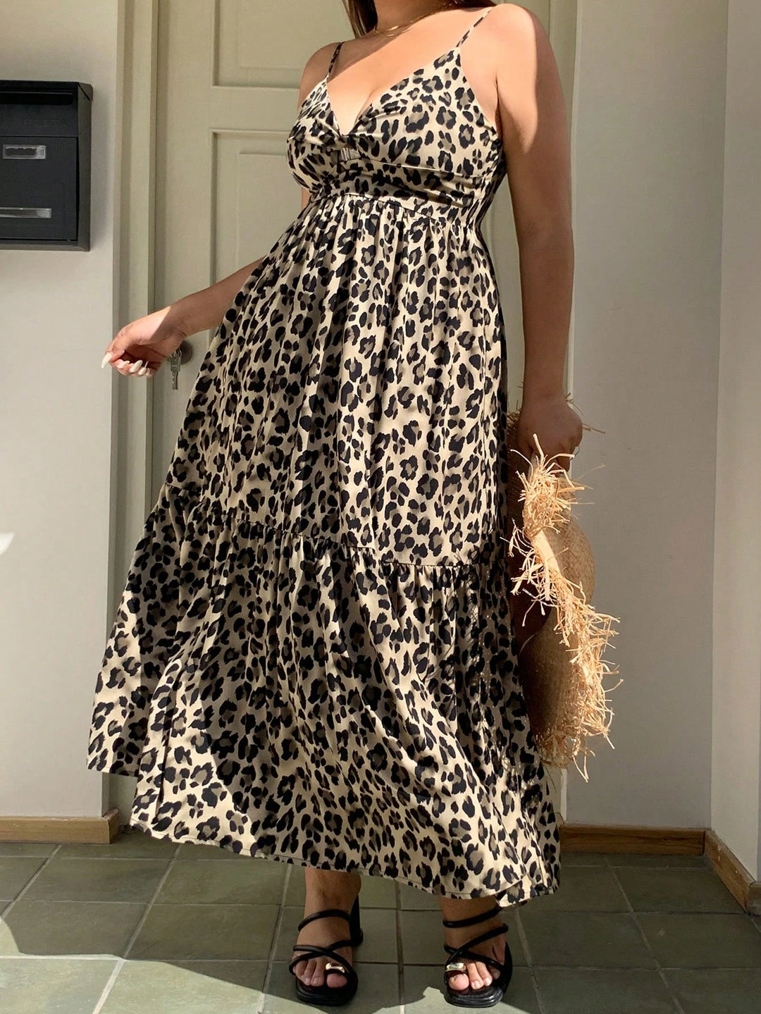 Shein Curve+ maxi ruha, vegyes színek