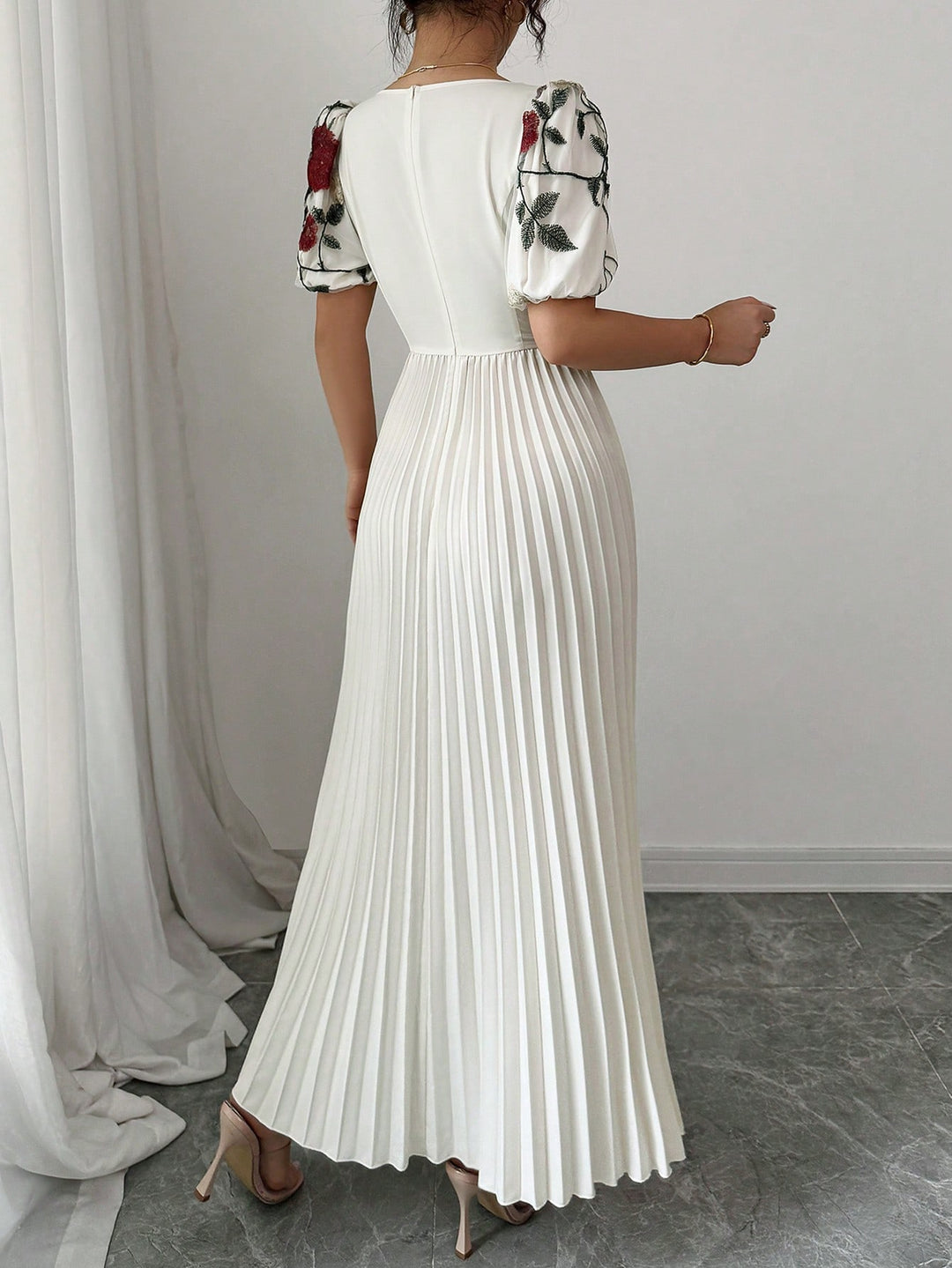 Rochie maxi SHEIN, bej