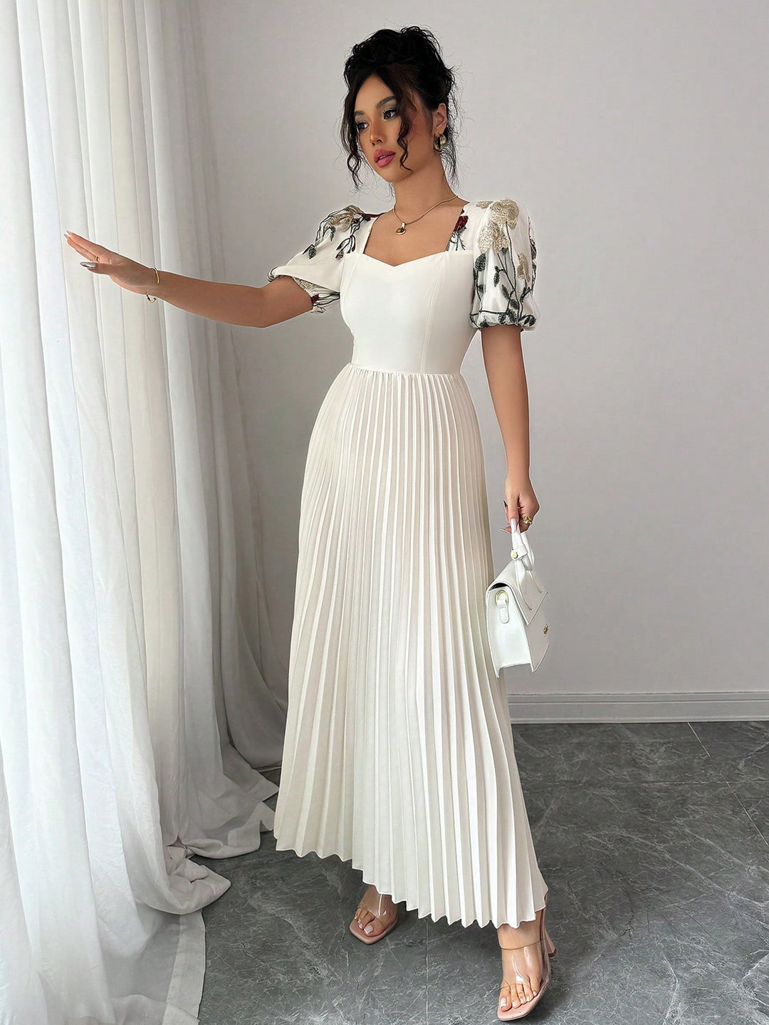 Rochie maxi SHEIN, bej