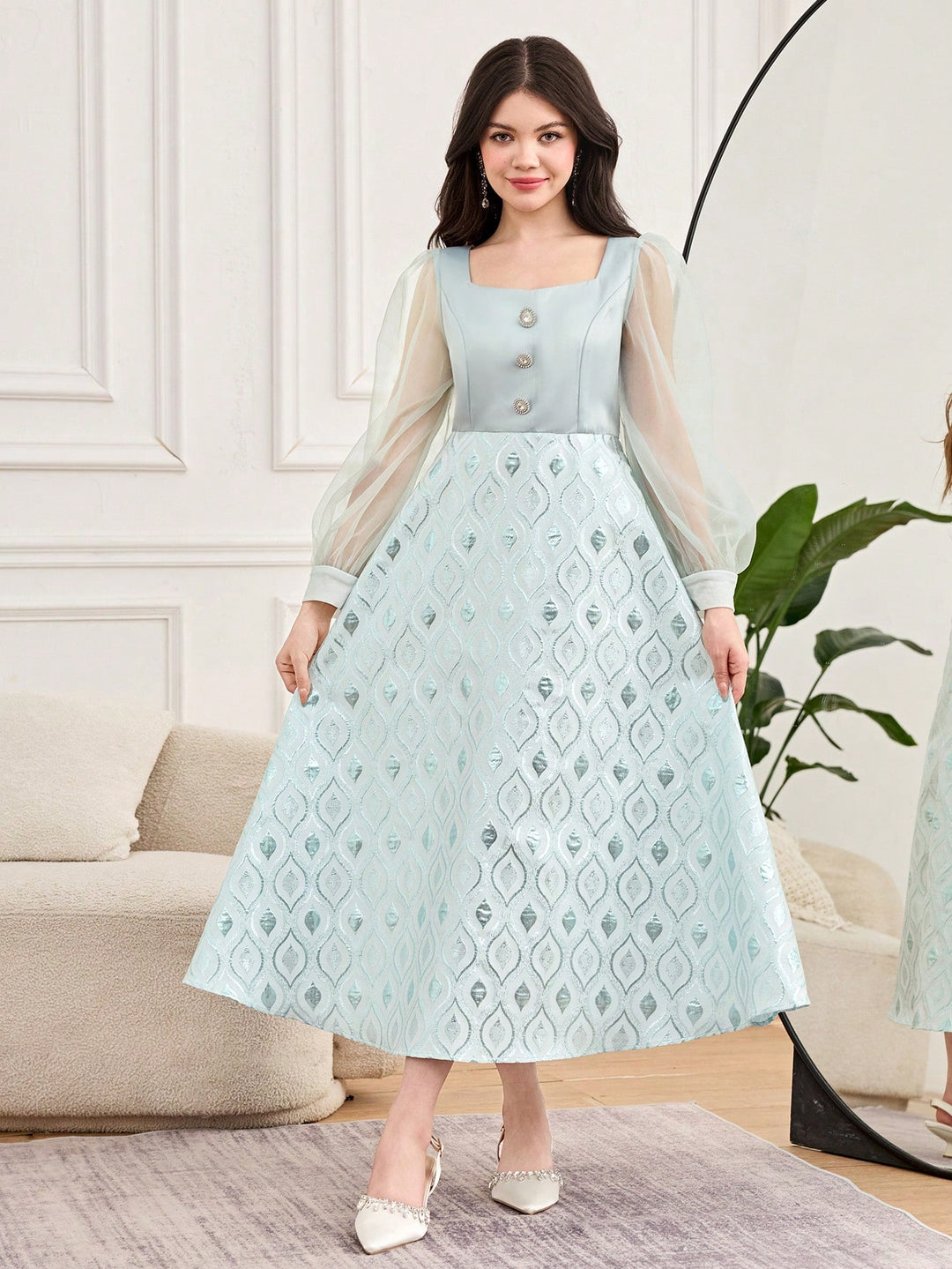 Rochie SHEIN, verde