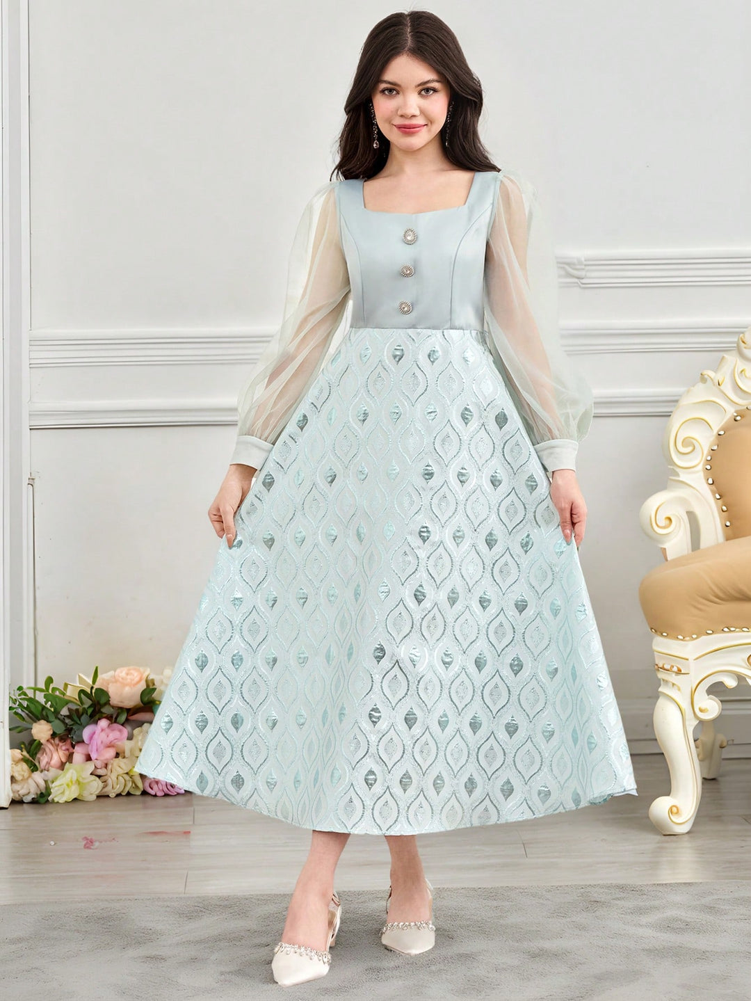 Rochie SHEIN, verde