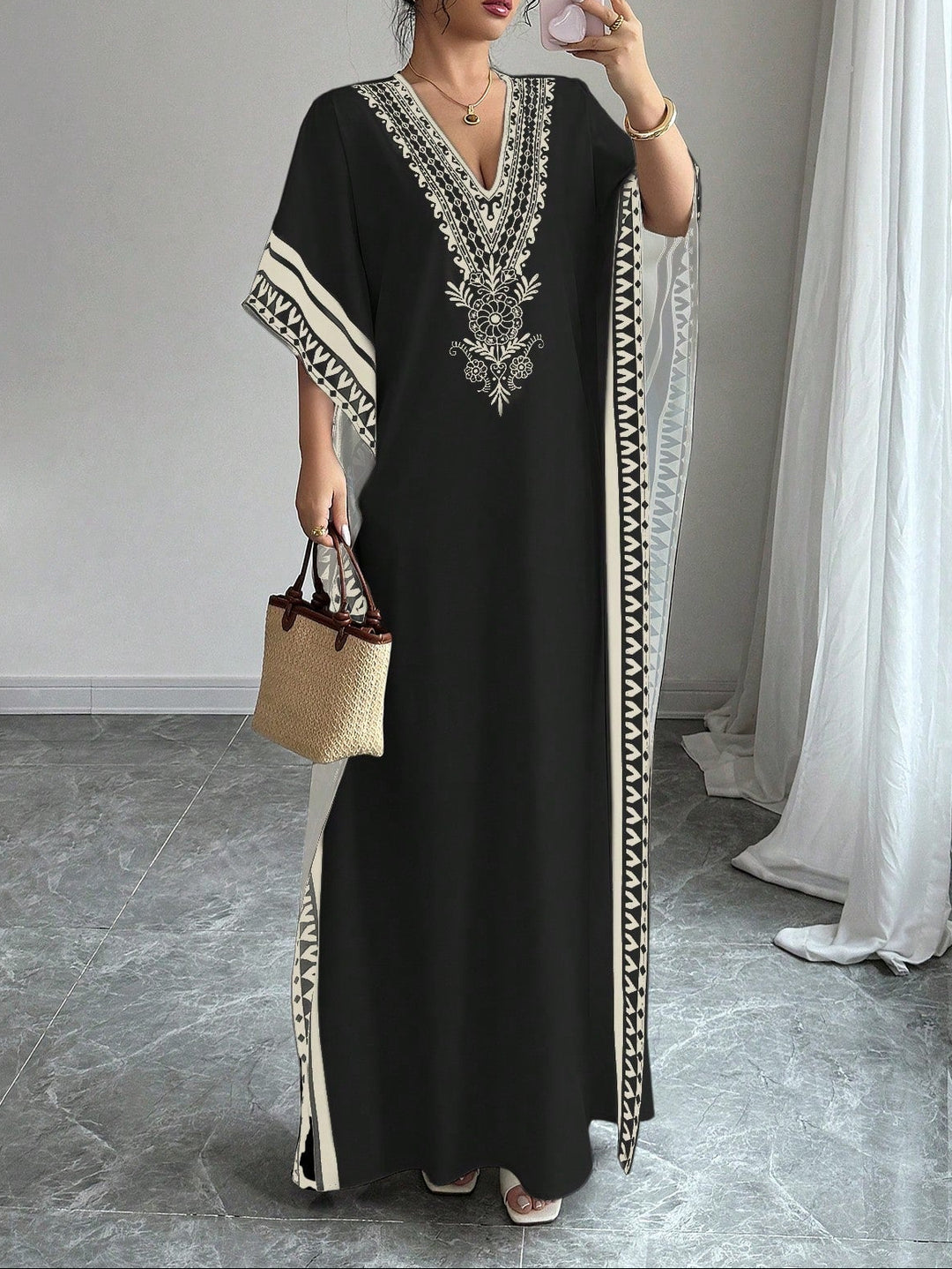 Rochie maxi SHEIN, negru