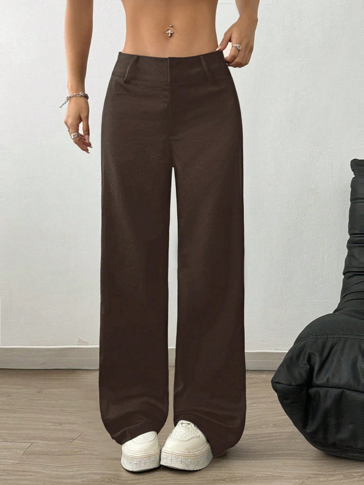 Pantaloni SHEIN, maro