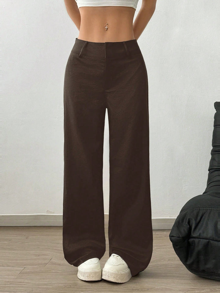 Pantaloni SHEIN, maro