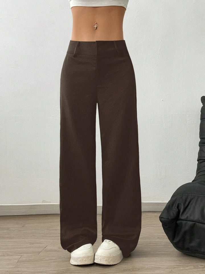 Pantaloni SHEIN, maro