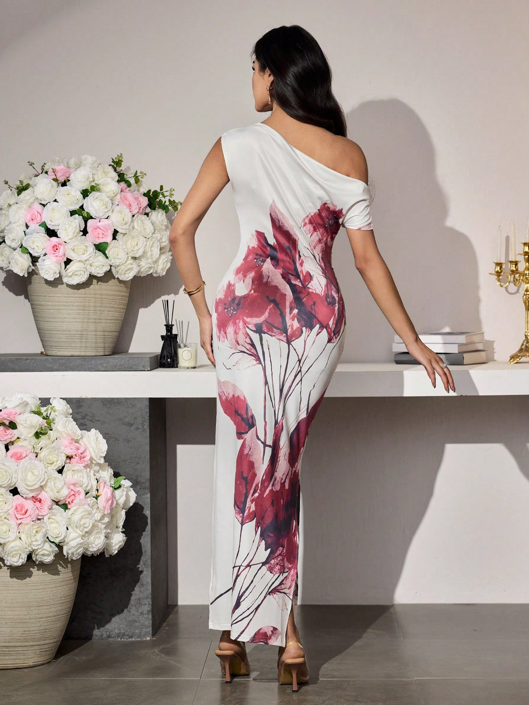 Rochie maxi SHEIN, mix culori