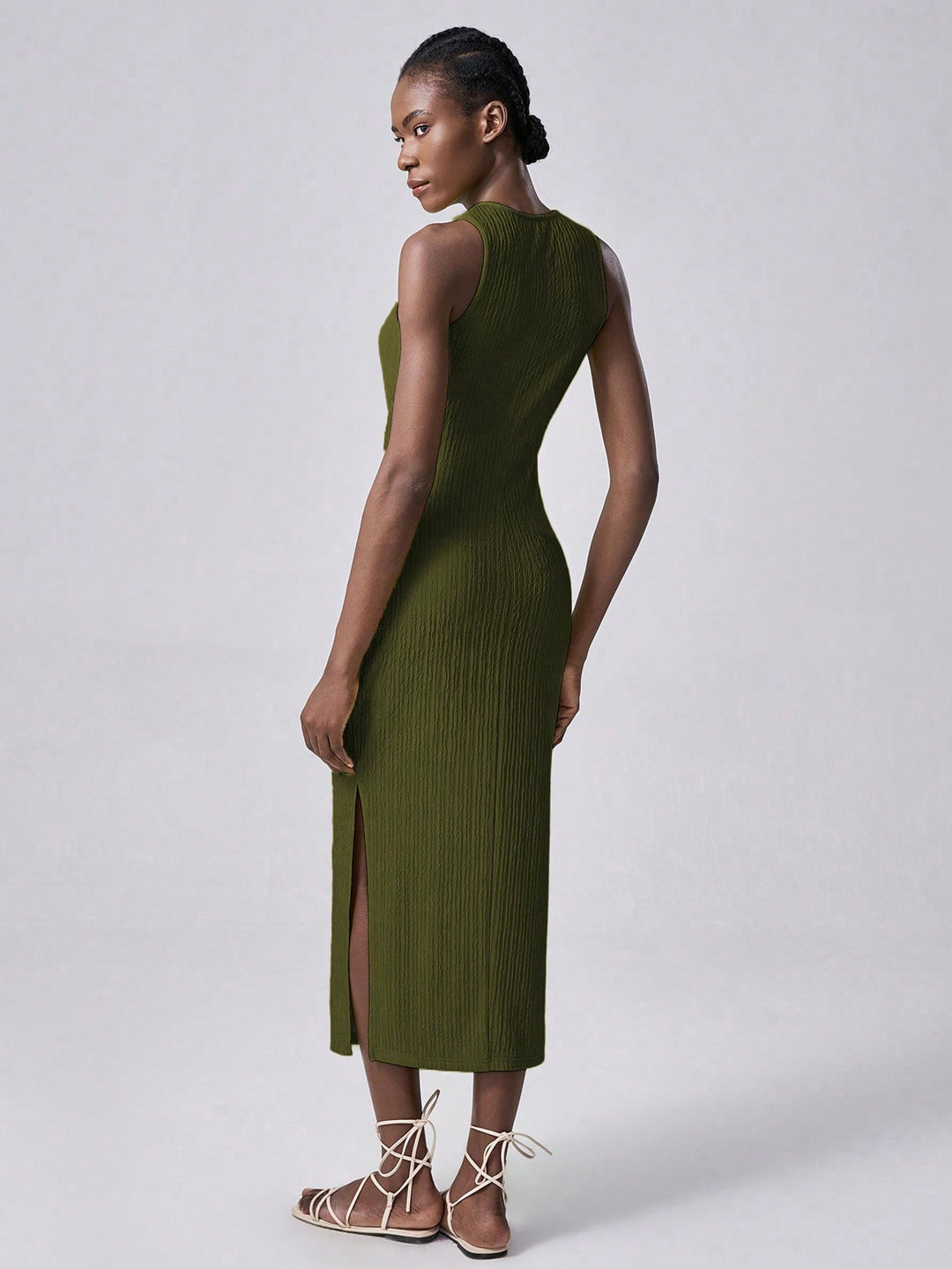 Rochie midi SHEIN, verde