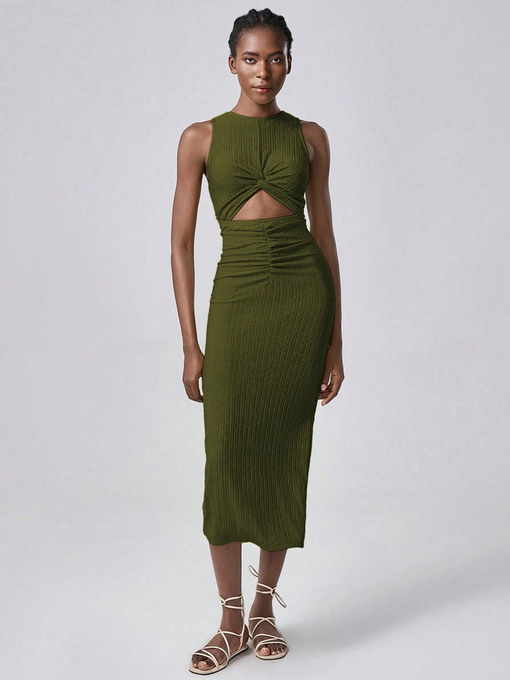 Rochie midi SHEIN, verde