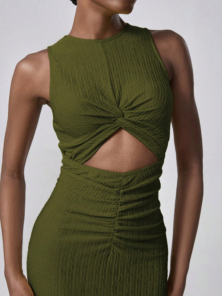 Rochie midi SHEIN, verde