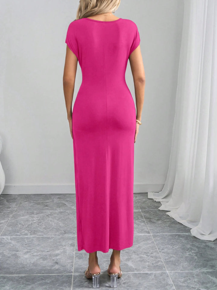 Shein midi dress, pink