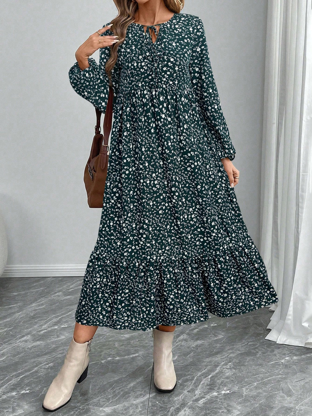 Rochie midi SHEIN, mix culori