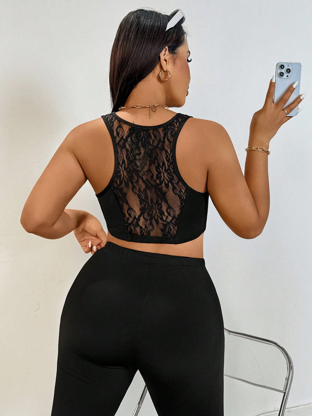 Bustier SHEIN, fekete