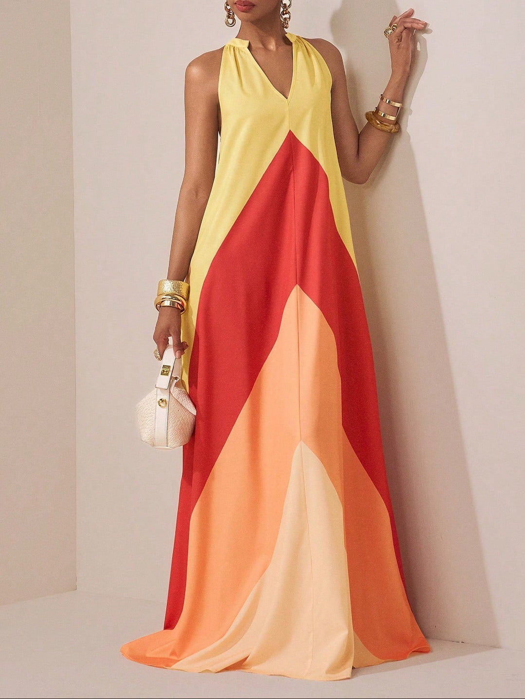 Rochie maxi SHEIN, mix culori