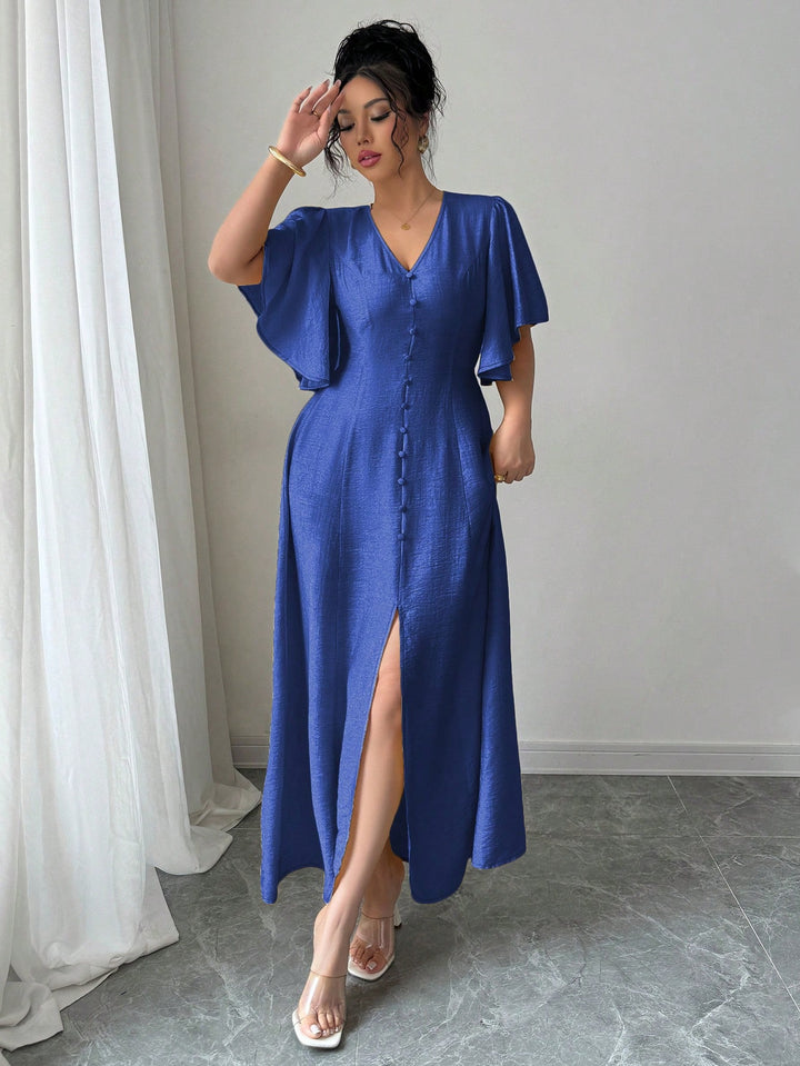 Rochie midi  SHEIN, albastru