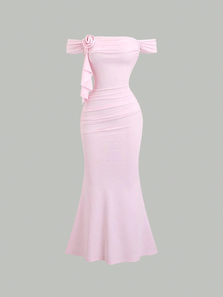Rochie maxi SHEIN, roz