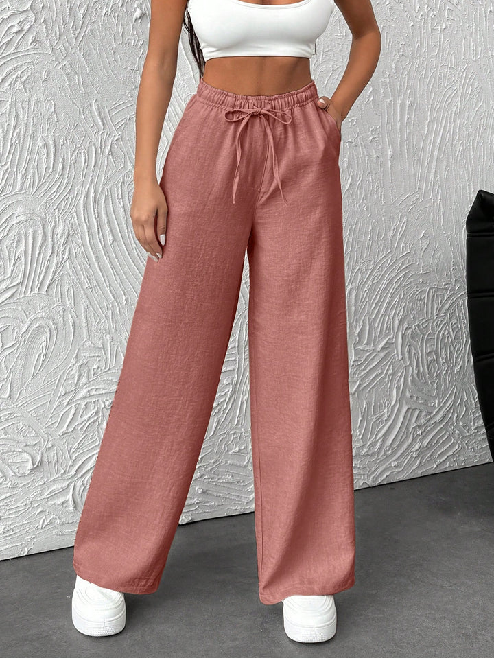 Pantaloni SHEIN, roz