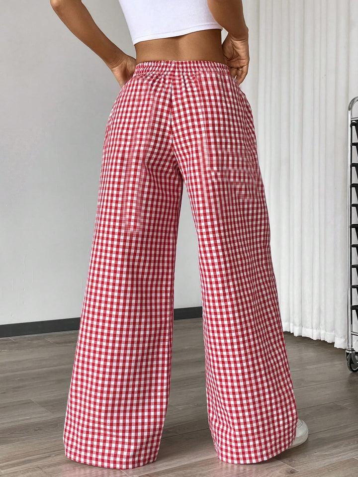 Pantaloni SHEIN, roșu