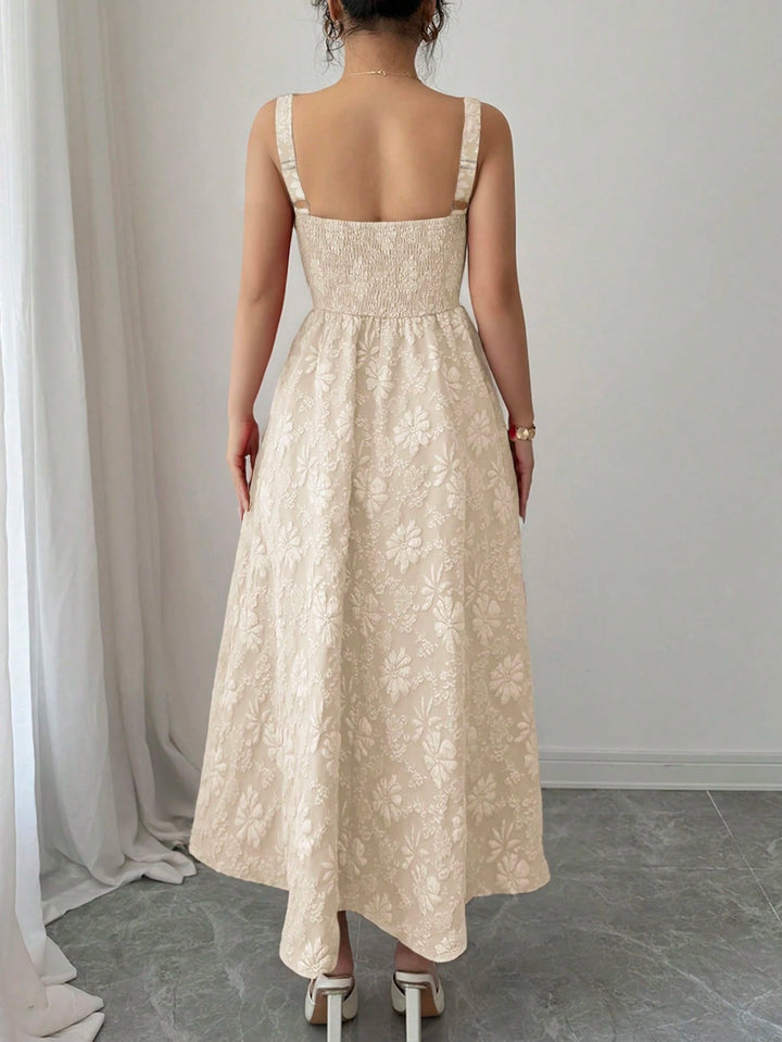 Rochie maxi SHEIN, crem