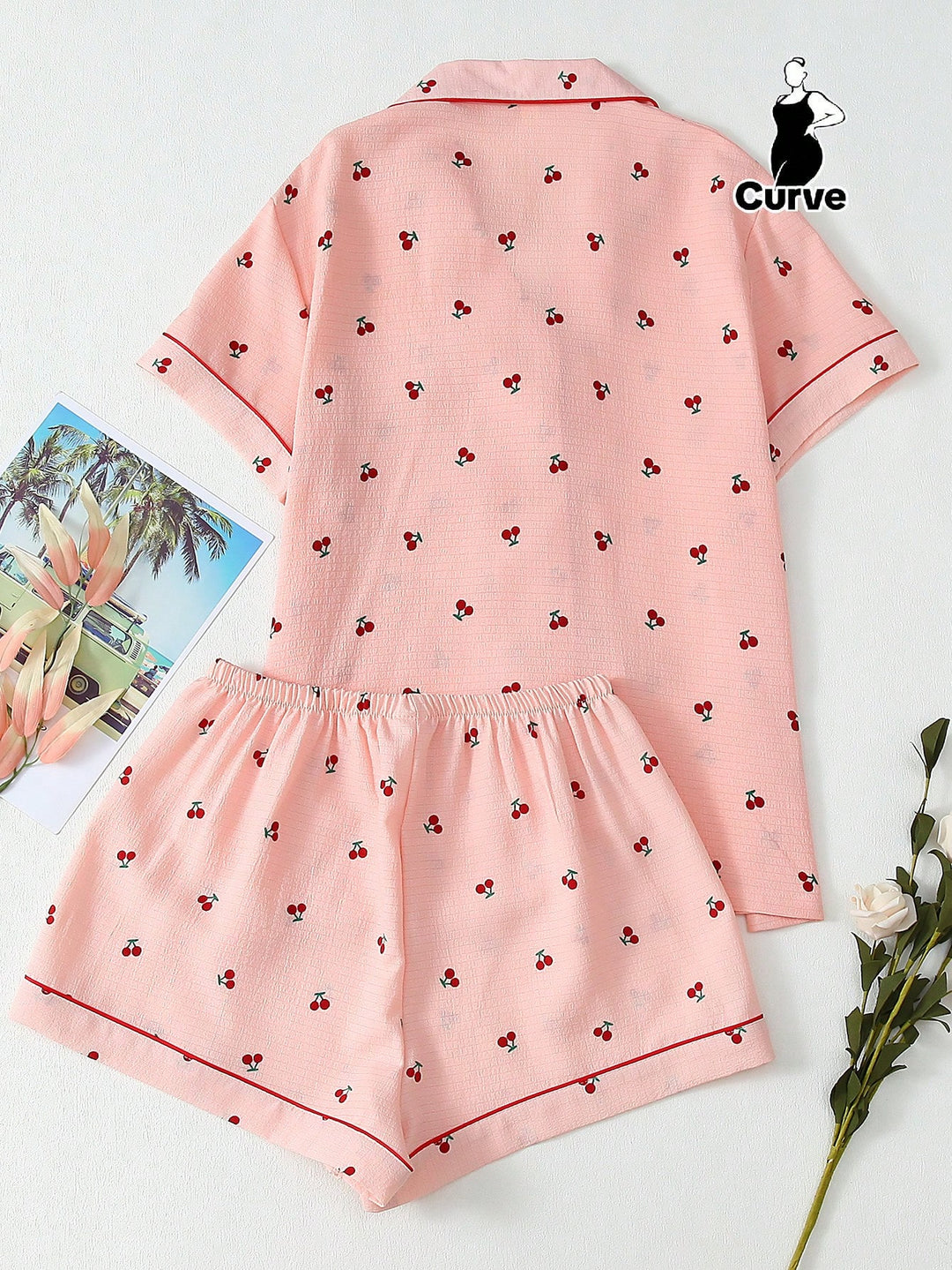 Set pijamale SHEIN, roz